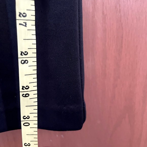 Cleo Size 14 Black with a multi coloured centre of dress. Midi length. - Picture 9 of 11